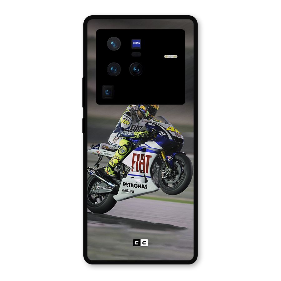 Champion Biker Metal Back Case for Vivo X80 Pro