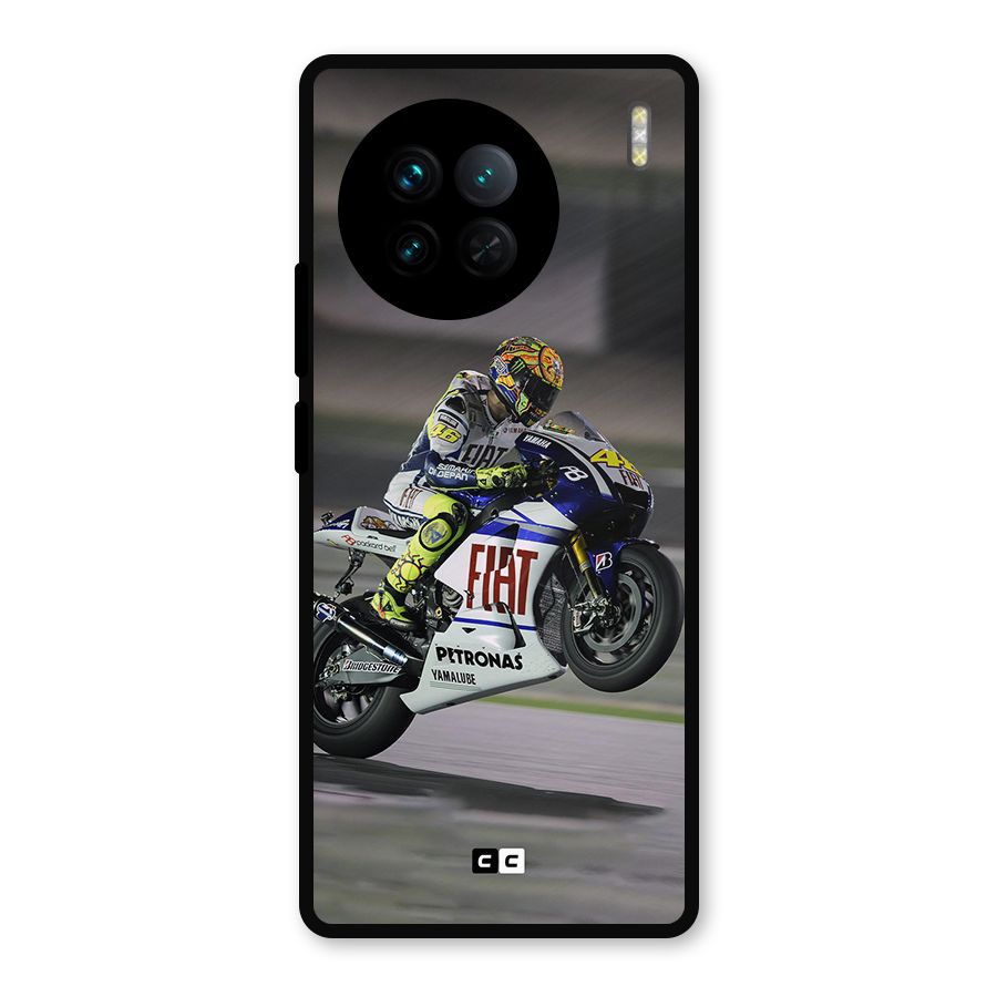 Champion Biker Metal Back Case for Vivo X90