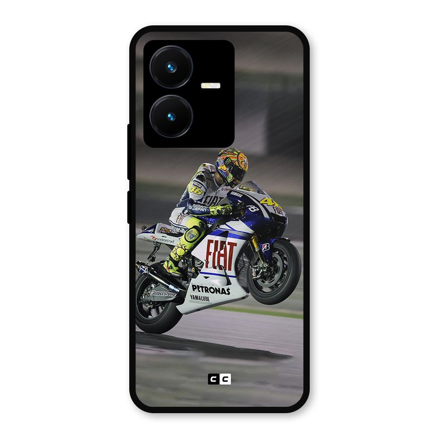 Champion Biker Metal Back Case for Vivo Y22