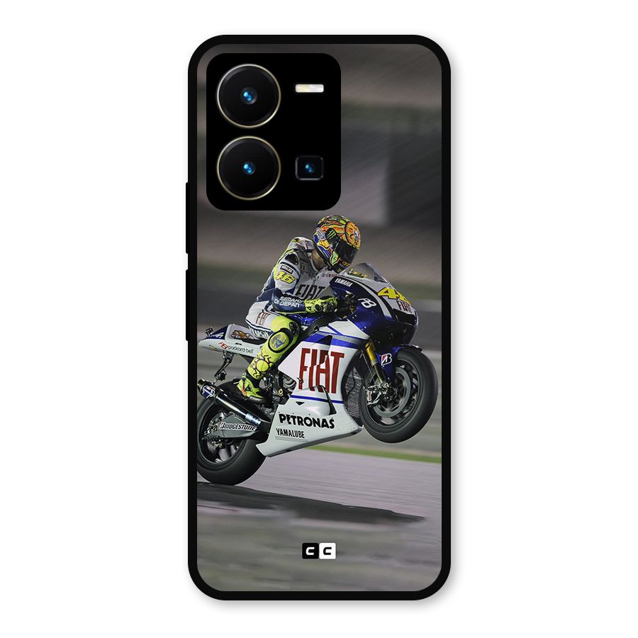 Champion Biker Metal Back Case for Vivo Y35