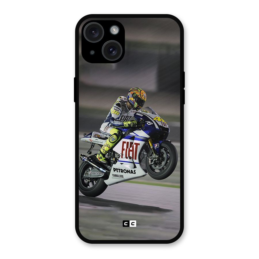 Champion Biker Metal Back Case for iPhone 15 Plus