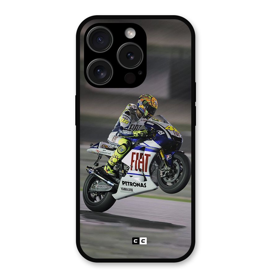 Champion Biker Metal Back Case for iPhone 15 Pro