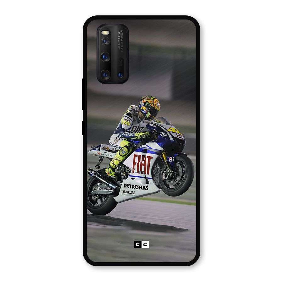 Champion Biker Metal Back Case for iQOO 3