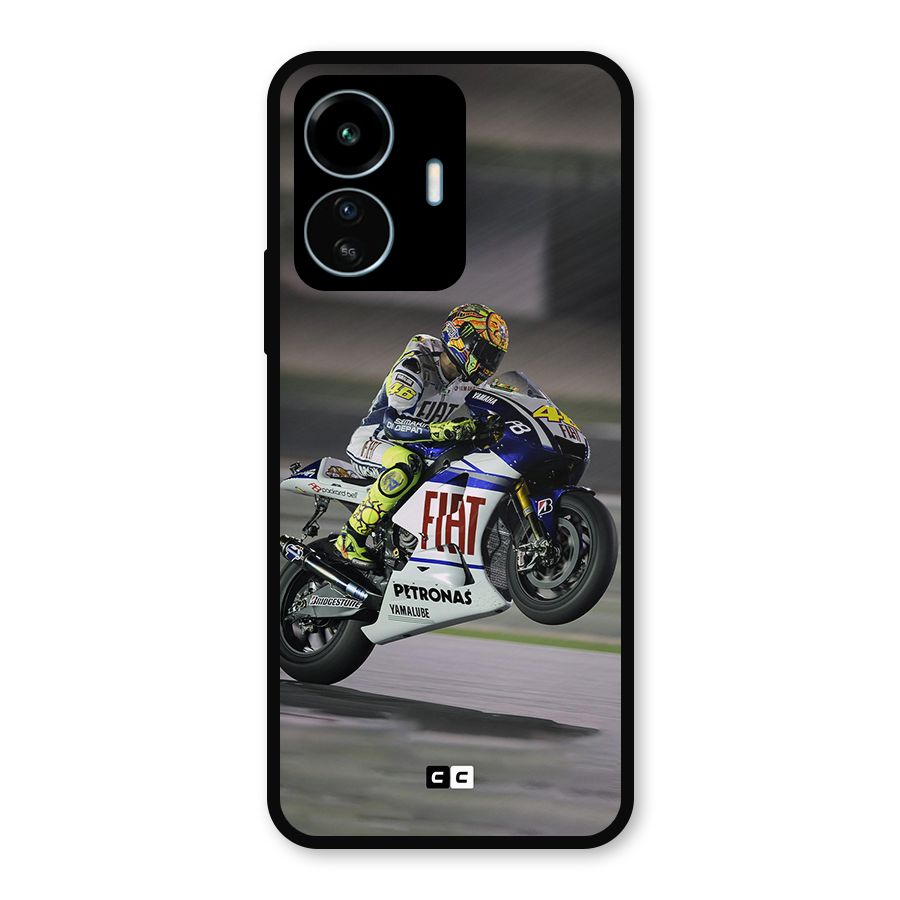 Champion Biker Metal Back Case for vivo iQOO Z6 Lite 5G