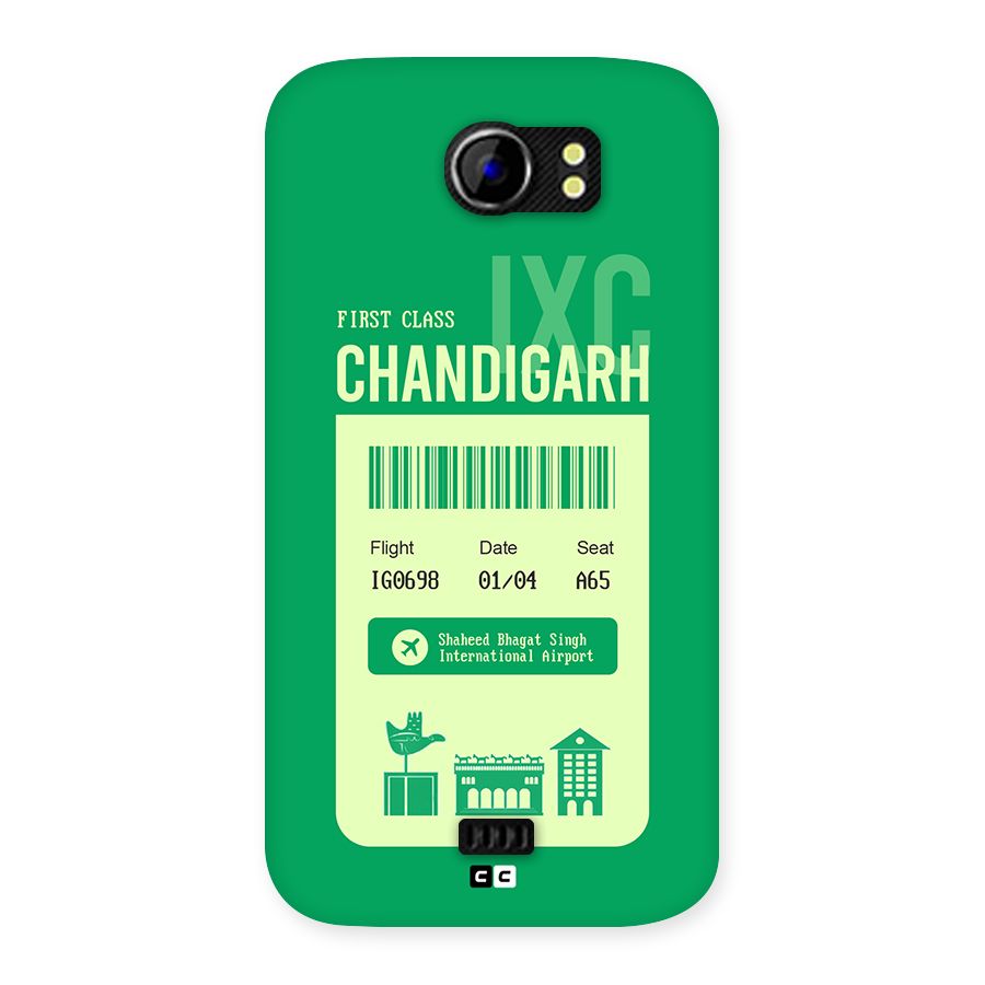 Chandigarh Boarding Pass Back Case for Canvas 2 A110