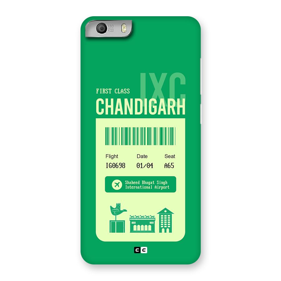 Chandigarh Boarding Pass Back Case for Canvas Knight 2