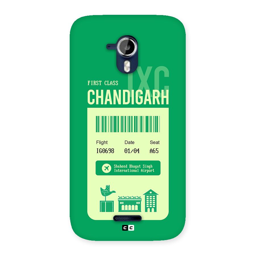 Chandigarh Boarding Pass Back Case for Canvas Magnus A117