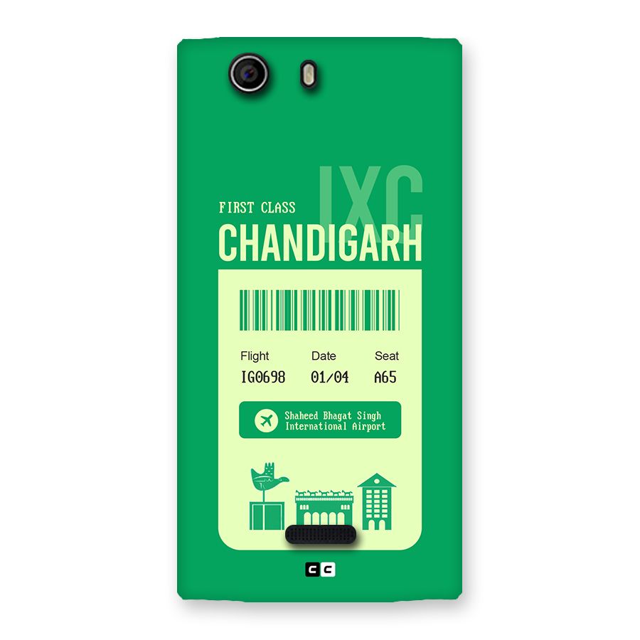 Chandigarh Boarding Pass Back Case for Canvas Nitro 2 E311