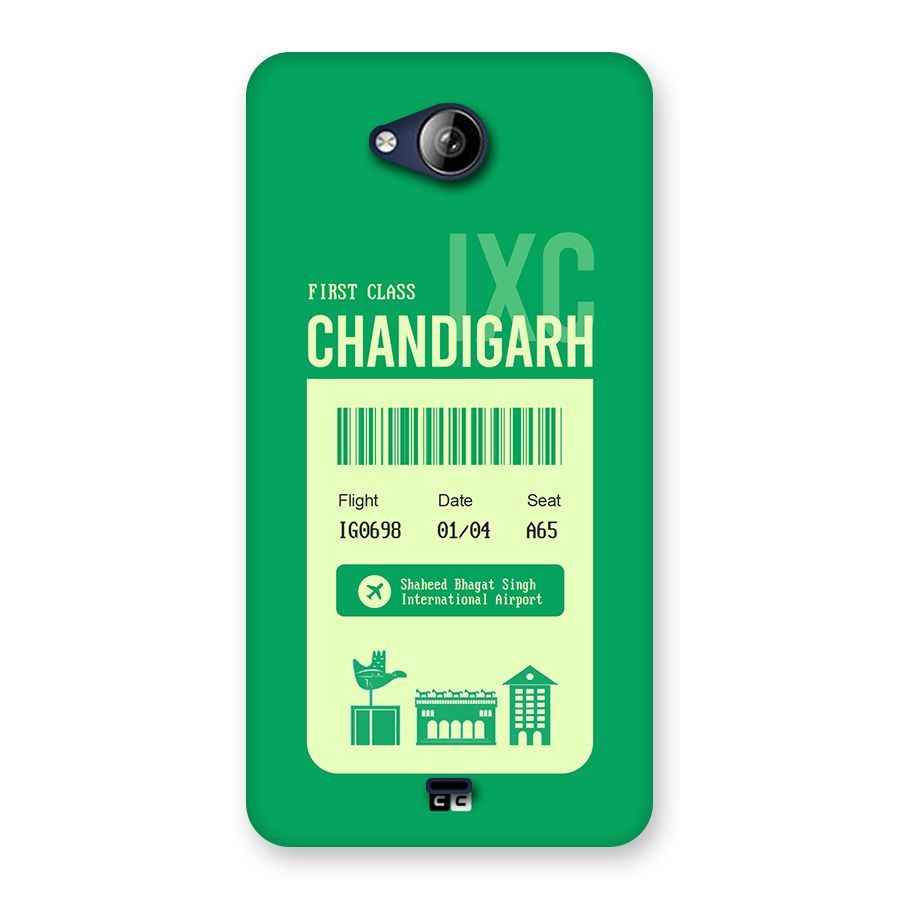 Chandigarh Boarding Pass Back Case for Canvas Play Q355