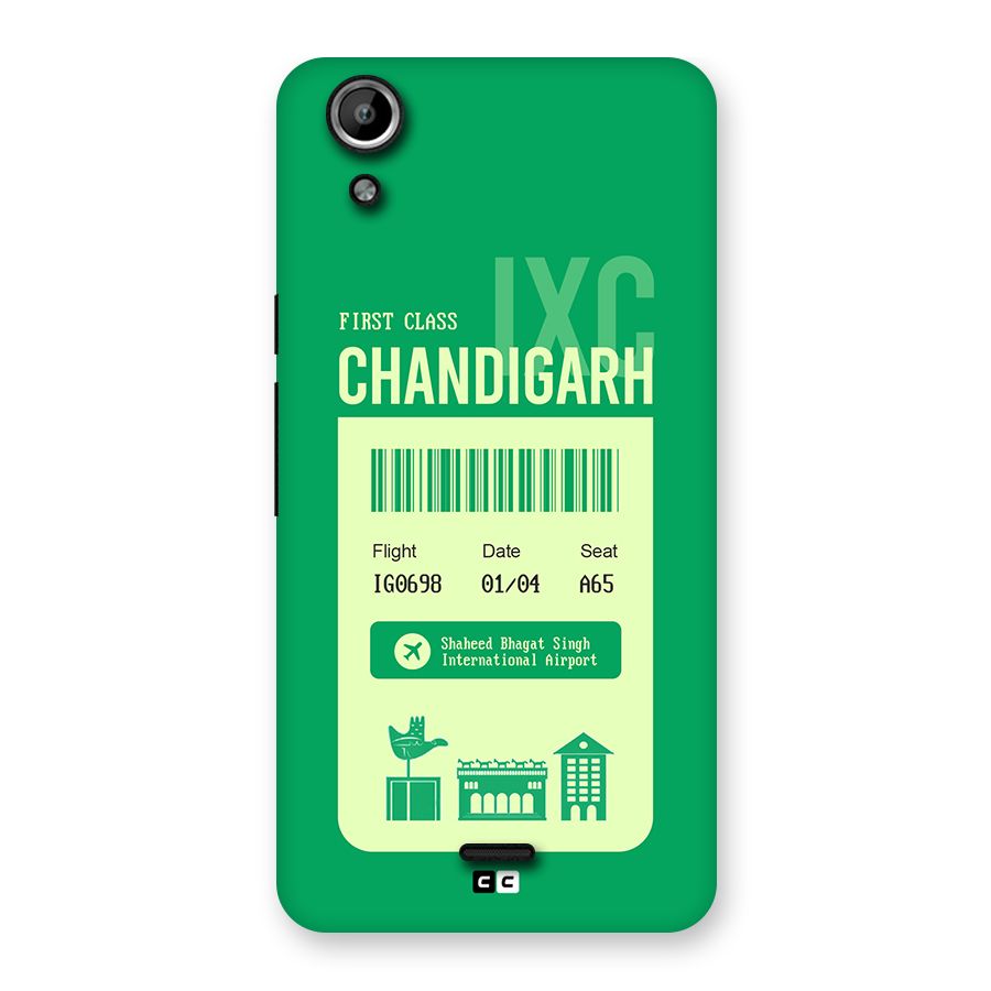 Chandigarh Boarding Pass Back Case for Canvas Selfie Lens Q345
