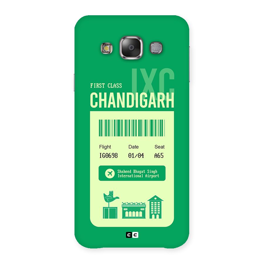 Chandigarh Boarding Pass Back Case for Galaxy E7