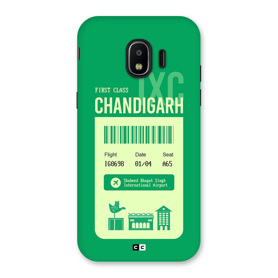 Chandigarh Boarding Pass Back Case for Galaxy J2 Pro 2018