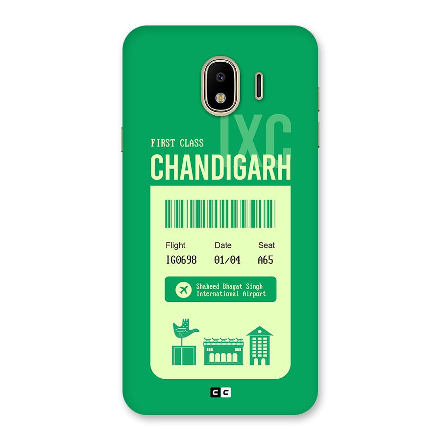 Chandigarh Boarding Pass Back Case for Galaxy J4