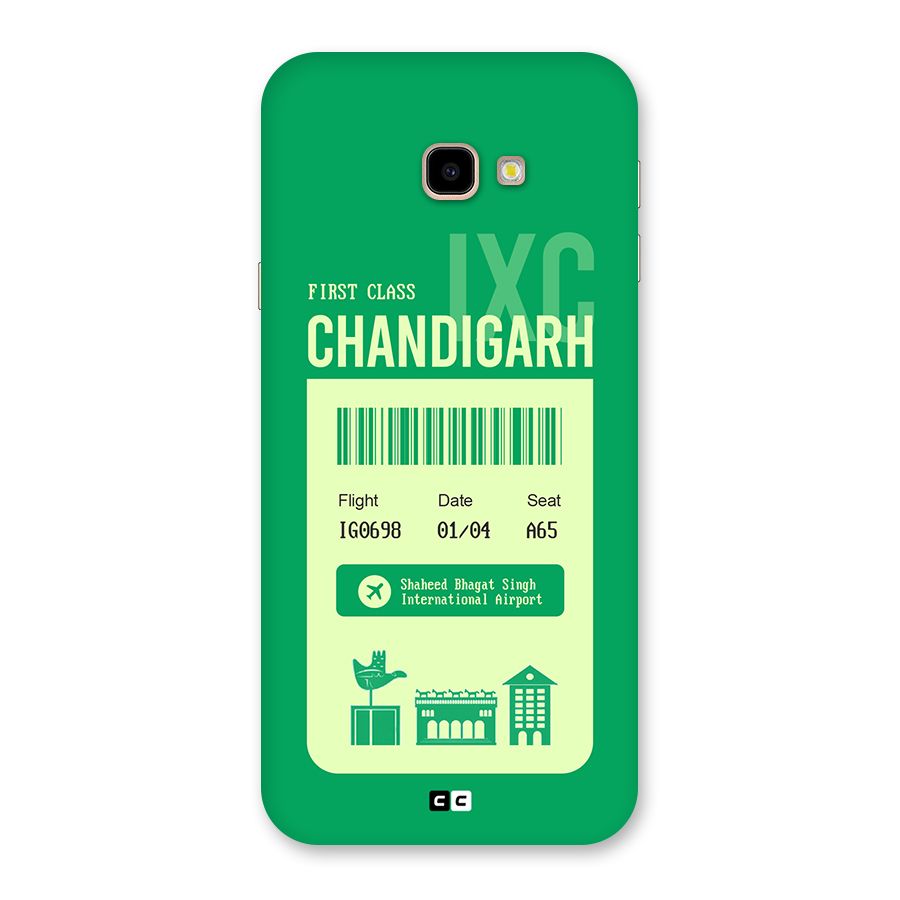 Chandigarh Boarding Pass Back Case for Galaxy J4 Plus