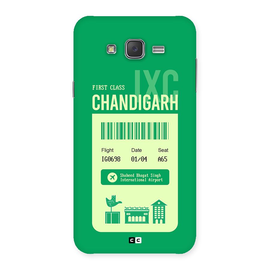 Chandigarh Boarding Pass Back Case for Galaxy J7