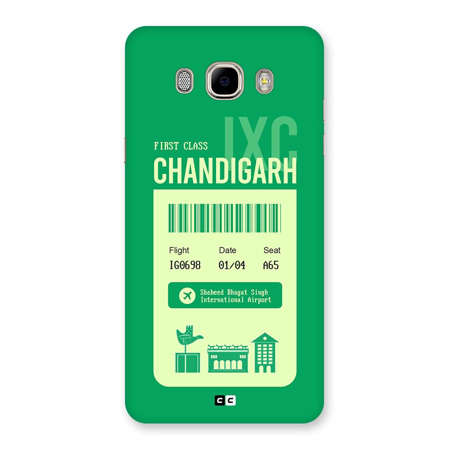 Chandigarh Boarding Pass Back Case for Galaxy J7 2016