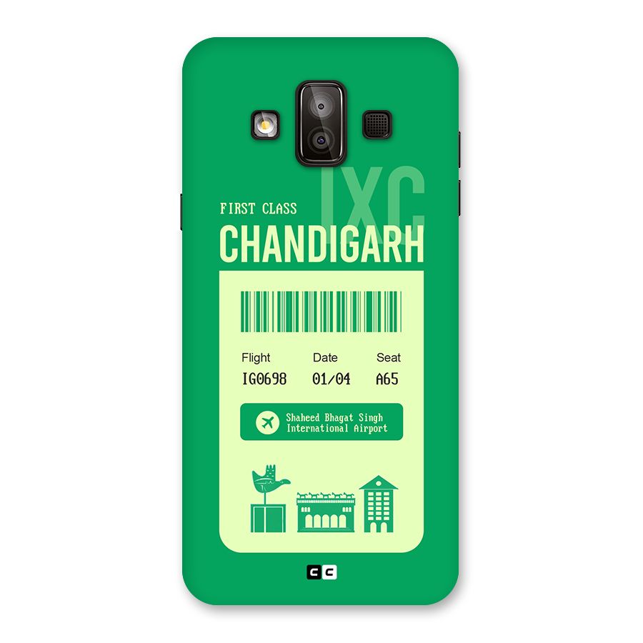 Chandigarh Boarding Pass Back Case for Galaxy J7 Duo