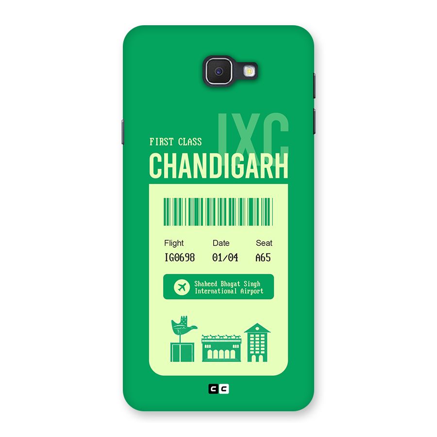 Chandigarh Boarding Pass Back Case for Galaxy J7 Prime