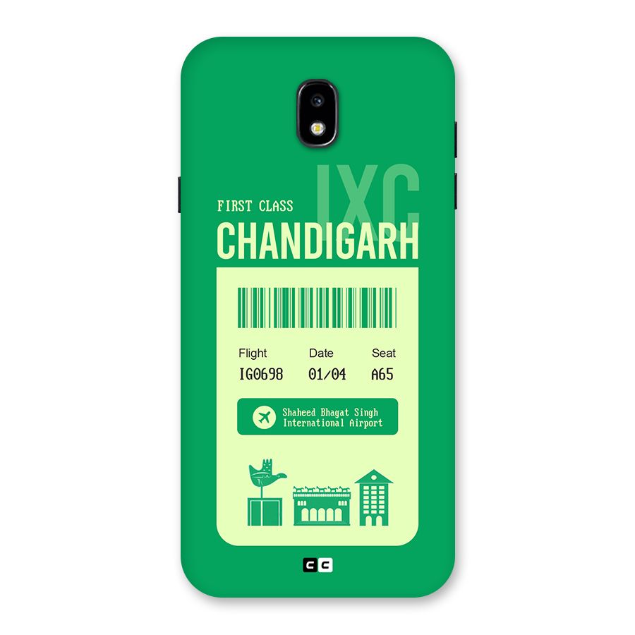 Chandigarh Boarding Pass Back Case for Galaxy J7 Pro
