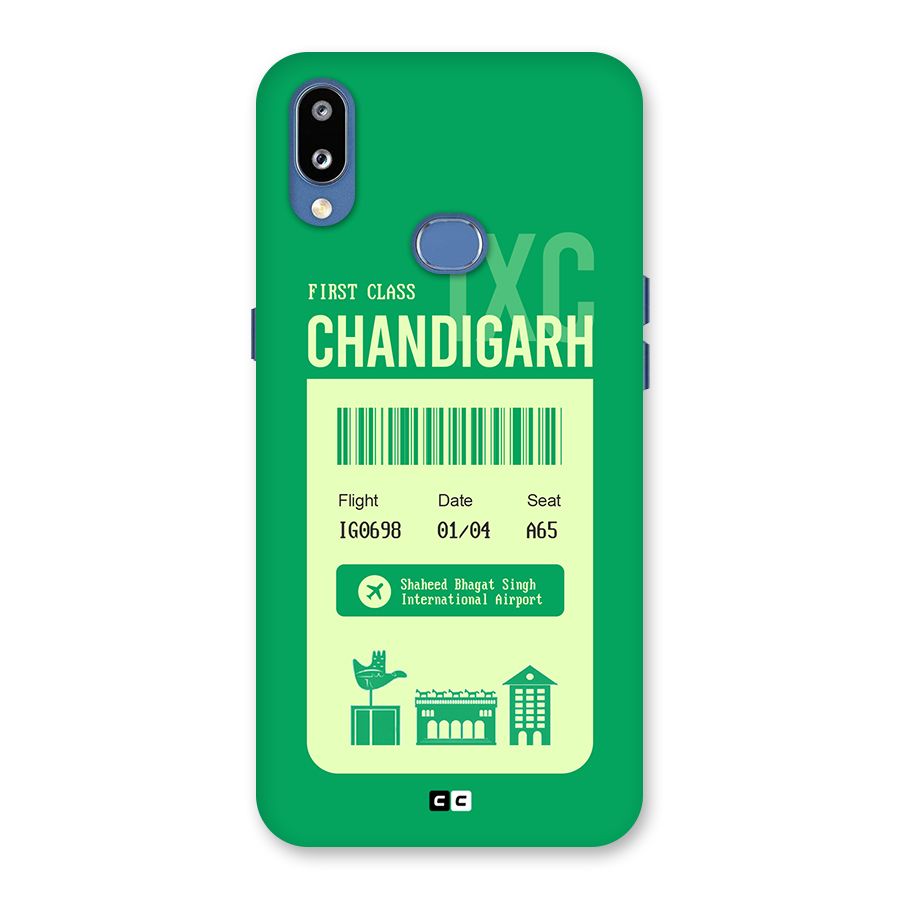 Chandigarh Boarding Pass Back Case for Galaxy M01s