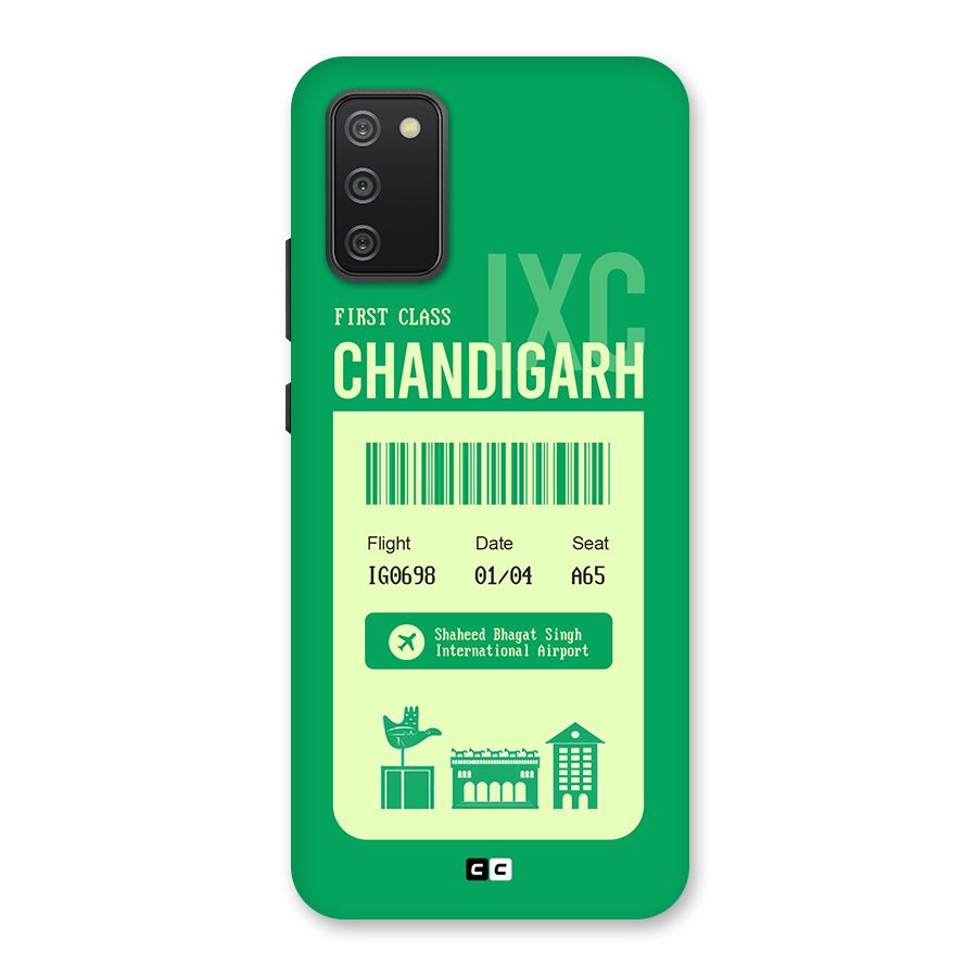 Chandigarh Boarding Pass Back Case for Galaxy M02s
