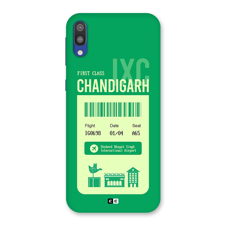 Chandigarh Boarding Pass Back Case for Galaxy M10