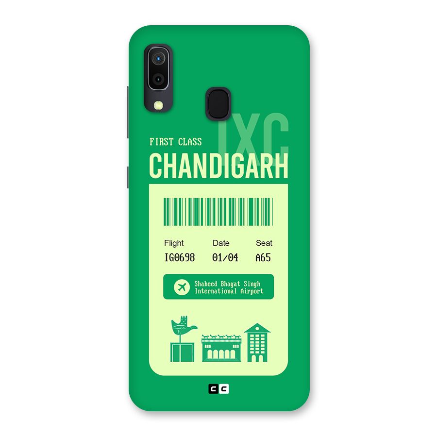 Chandigarh Boarding Pass Back Case for Galaxy M10s