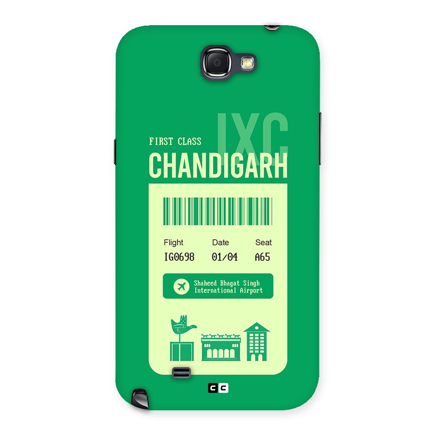 Chandigarh Boarding Pass Back Case for Galaxy Note 2