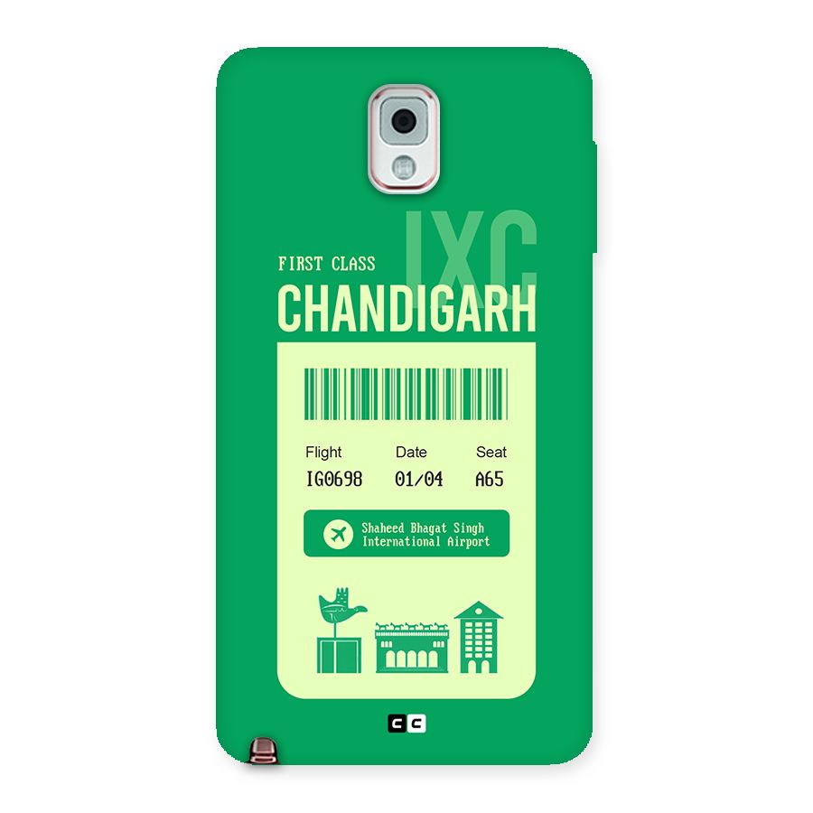 Chandigarh Boarding Pass Back Case for Galaxy Note 3