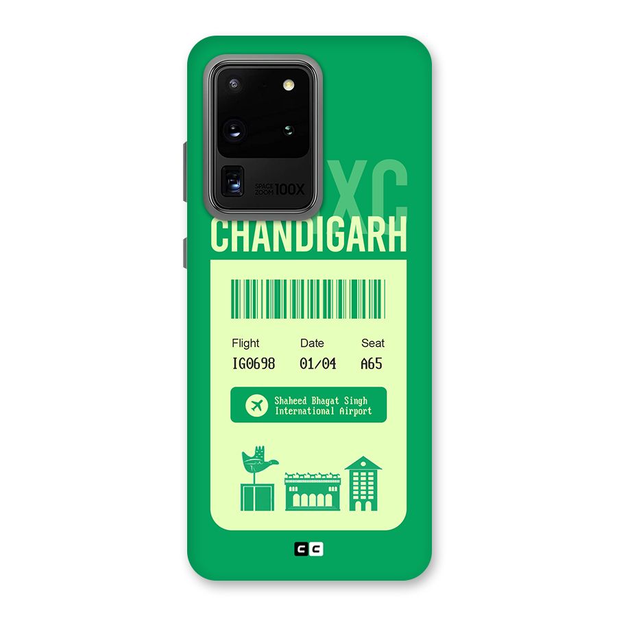 Chandigarh Boarding Pass Back Case for Galaxy S20 Ultra