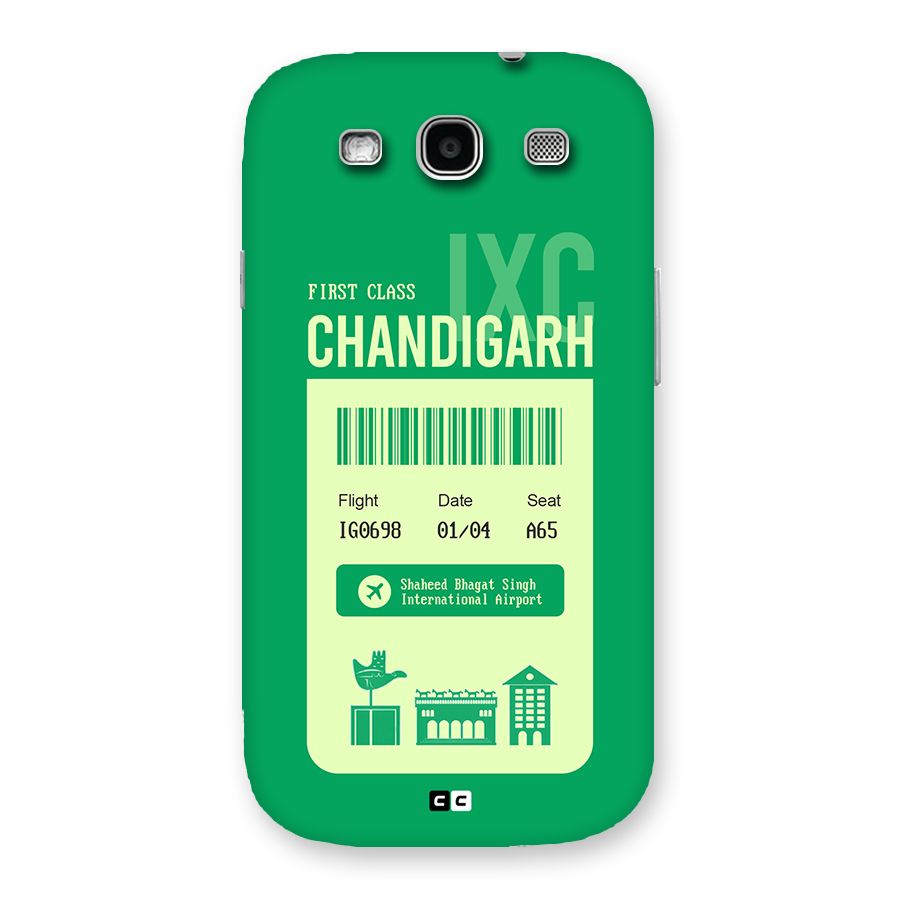 Chandigarh Boarding Pass Back Case for Galaxy S3
