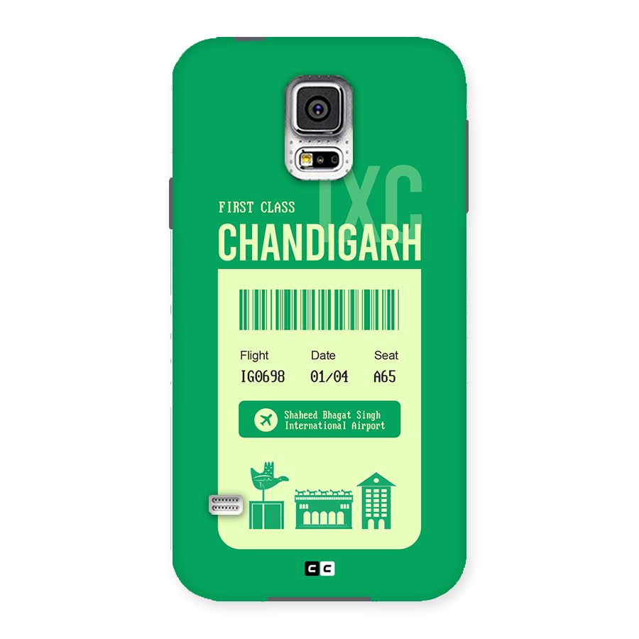 Chandigarh Boarding Pass Back Case for Galaxy S5