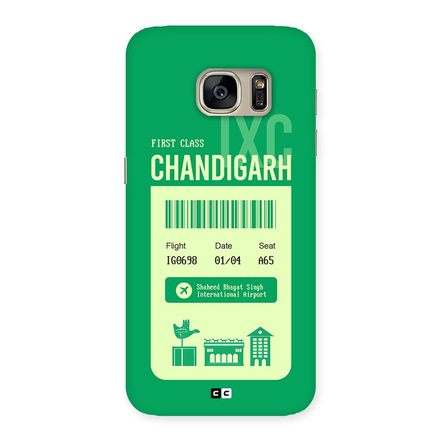 Chandigarh Boarding Pass Back Case for Galaxy S7