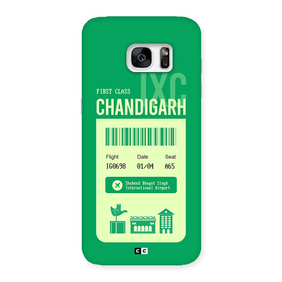 Chandigarh Boarding Pass Back Case for Galaxy S7 Edge