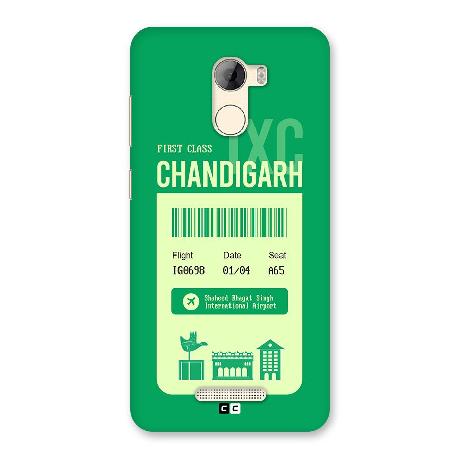 Chandigarh Boarding Pass Back Case for Gionee A1 LIte