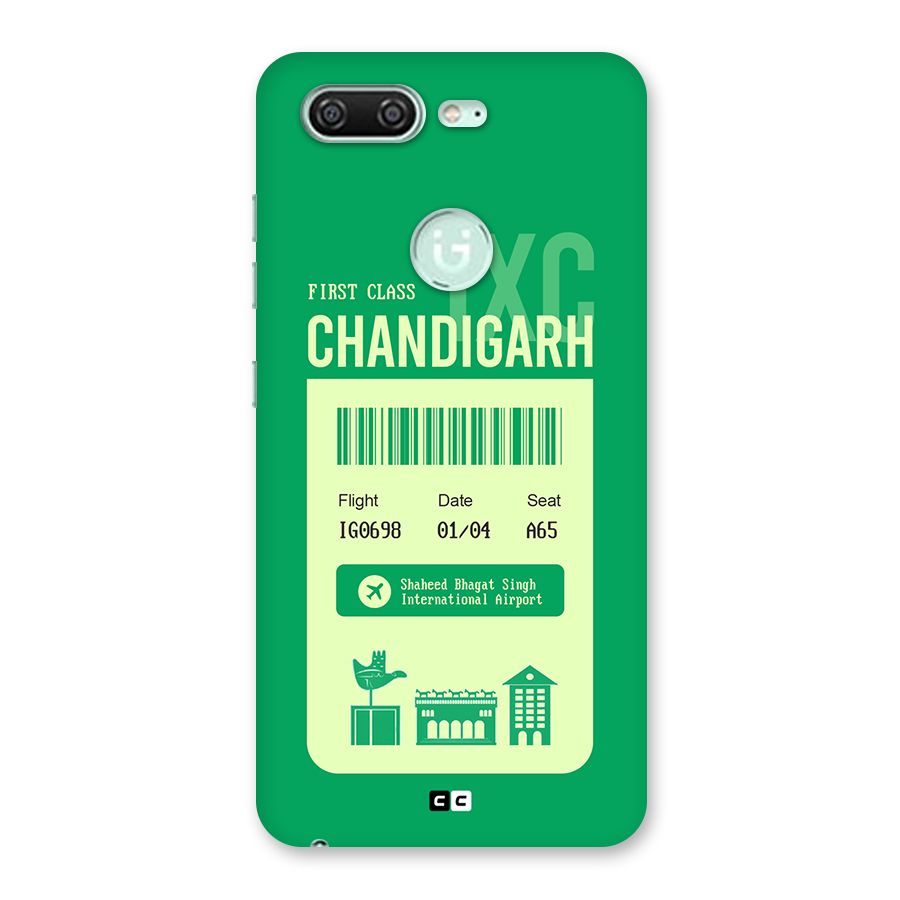 Chandigarh Boarding Pass Back Case for Gionee S10
