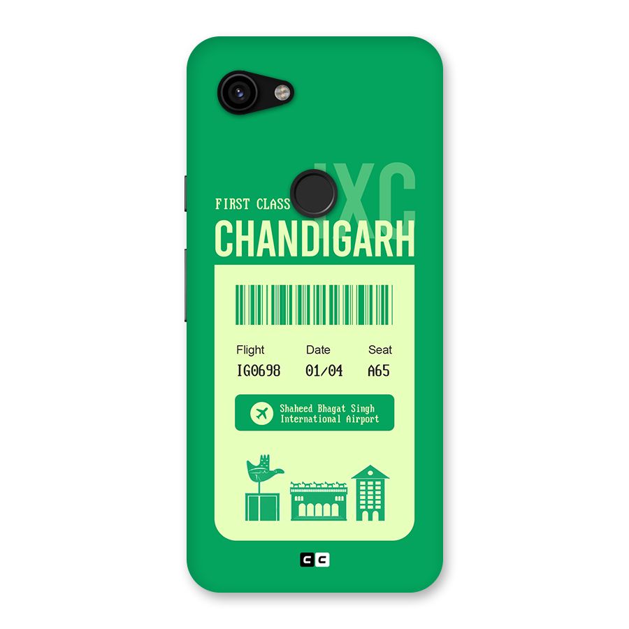 Chandigarh Boarding Pass Back Case for Google Pixel 3a