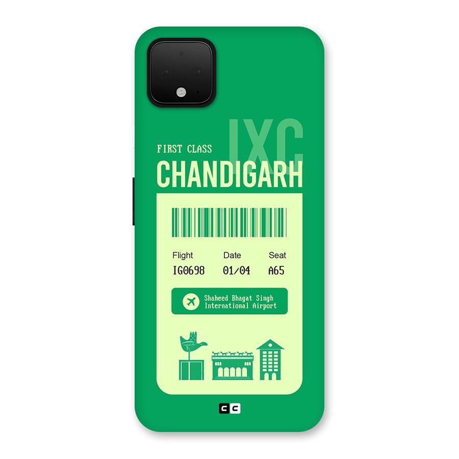 Chandigarh Boarding Pass Back Case for Google Pixel 4 XL