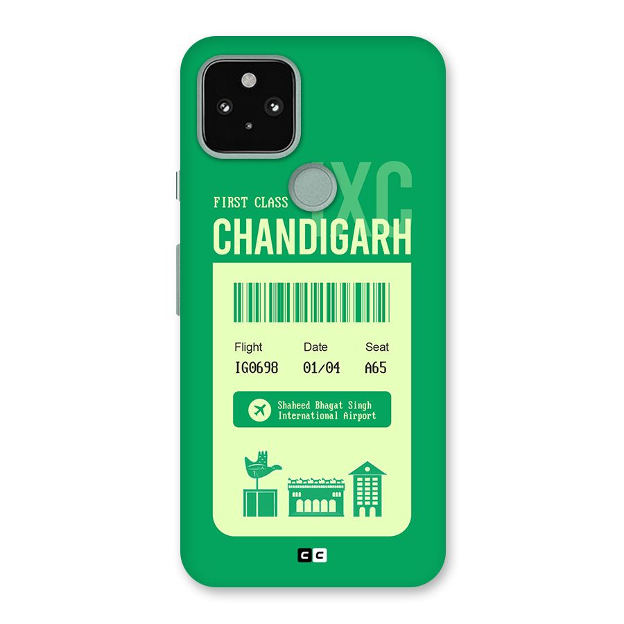 Chandigarh Boarding Pass Back Case for Google Pixel 5