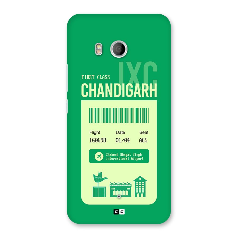 Chandigarh Boarding Pass Back Case for HTC U11