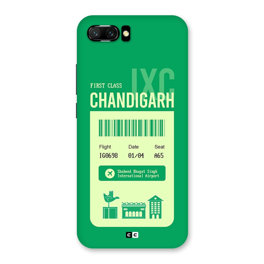 Chandigarh Boarding Pass Back Case for Honor 10