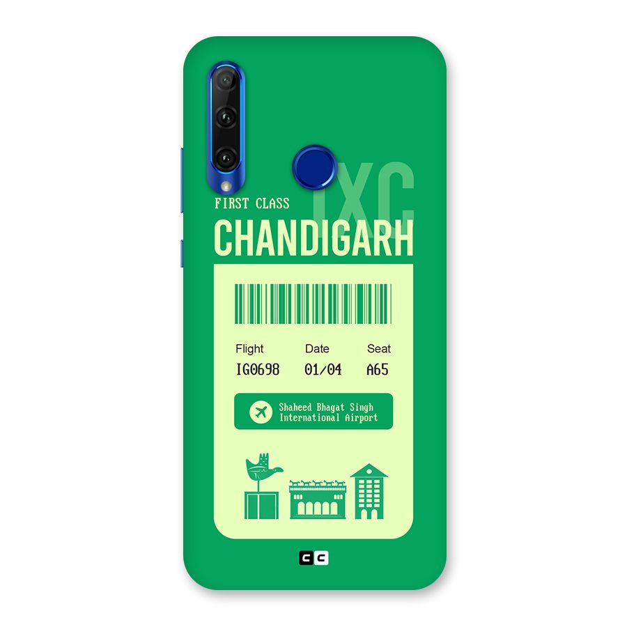 Chandigarh Boarding Pass Back Case for Honor 20i