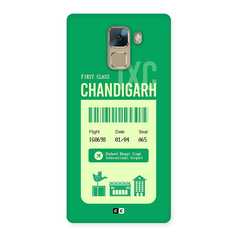 Chandigarh Boarding Pass Back Case for Honor 7