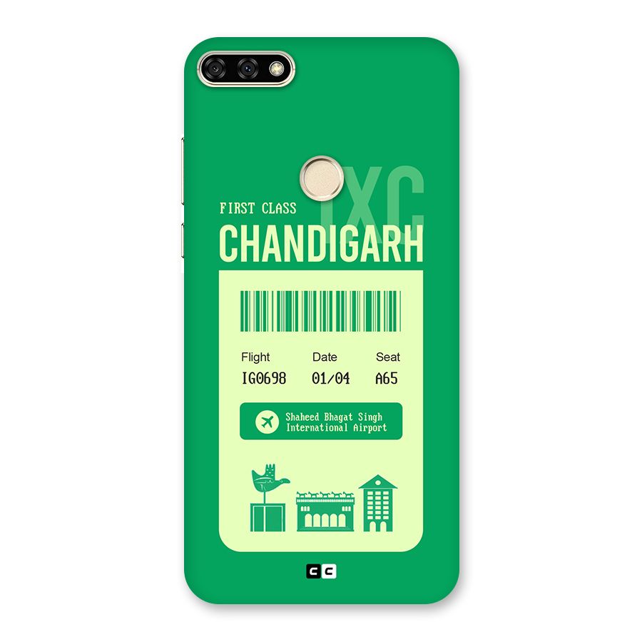 Chandigarh Boarding Pass Back Case for Honor 7A