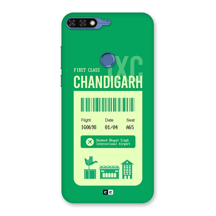 Chandigarh Boarding Pass Back Case for Honor 7C