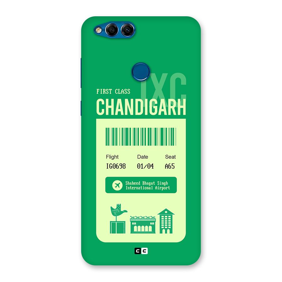 Chandigarh Boarding Pass Back Case for Honor 7X