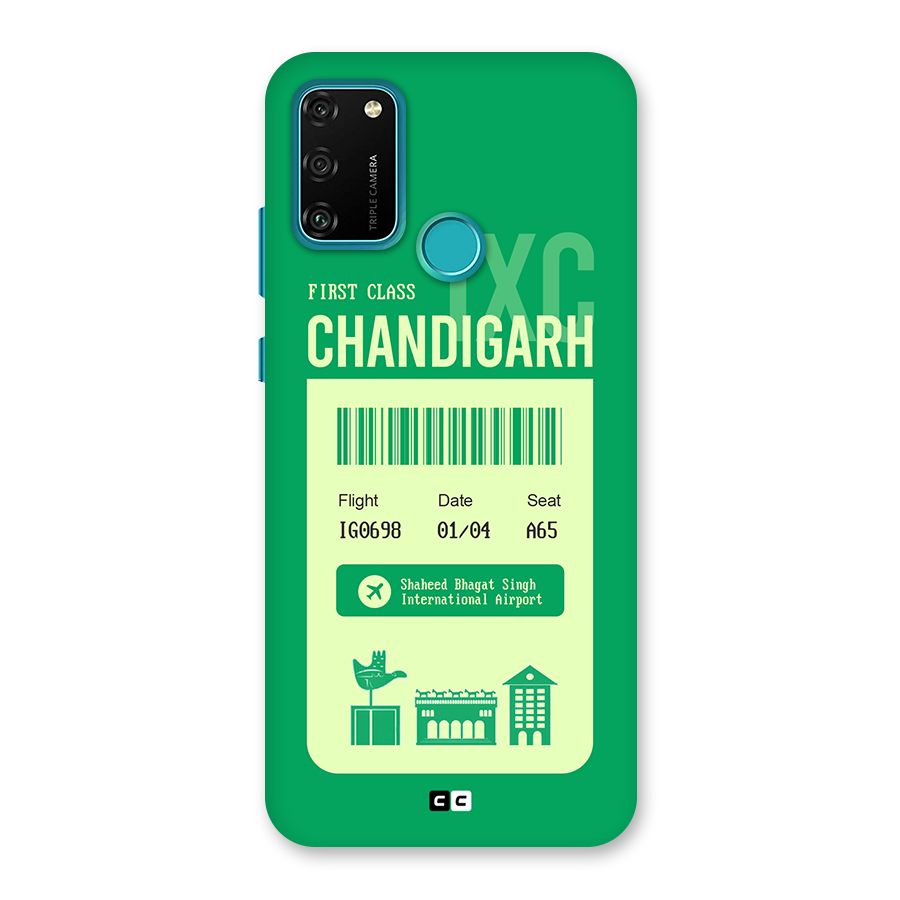 Chandigarh Boarding Pass Back Case for Honor 9A