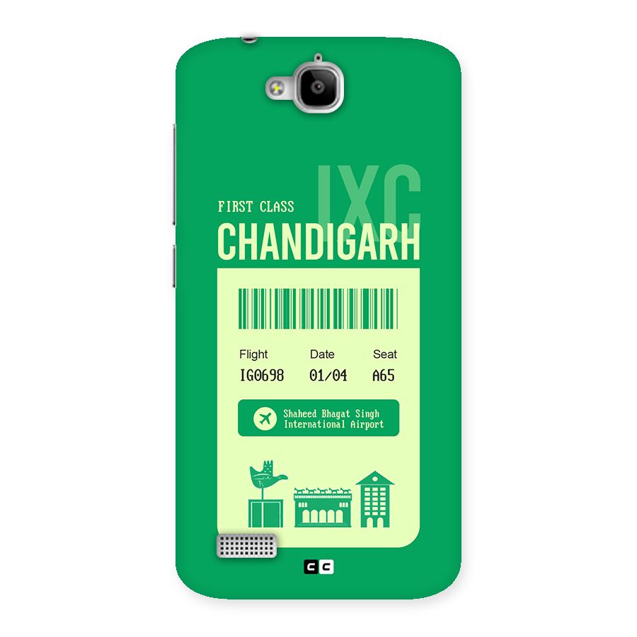 Chandigarh Boarding Pass Back Case for Honor Holly