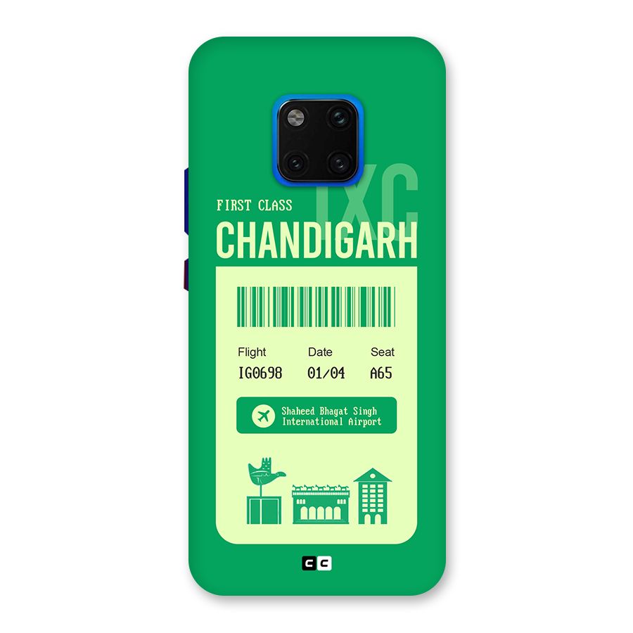 Chandigarh Boarding Pass Back Case for Huawei Mate 20 Pro