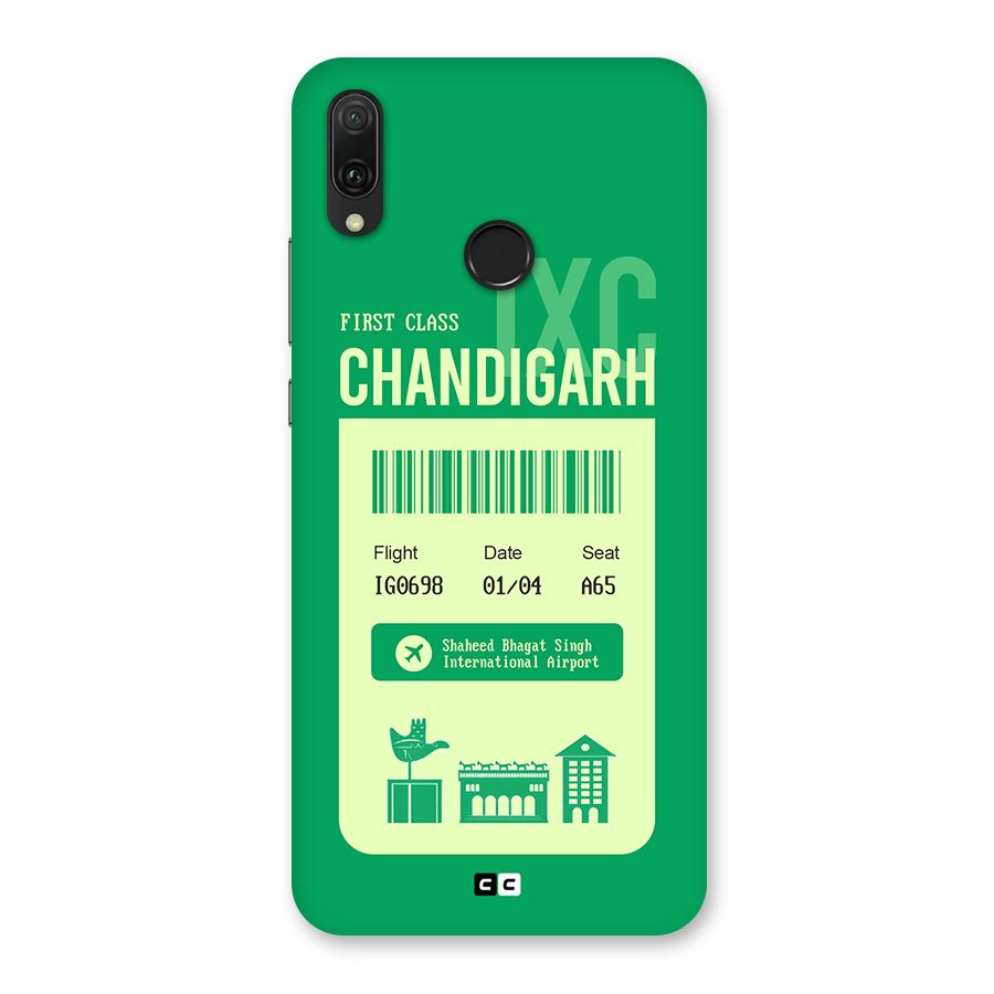 Chandigarh Boarding Pass Back Case for Huawei Y9 (2019)